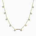 0.50 CTW Bezel Set Diamond Cleopetra Necklace