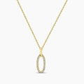 0.10 Ctw Diam Fashion Oval Necklace