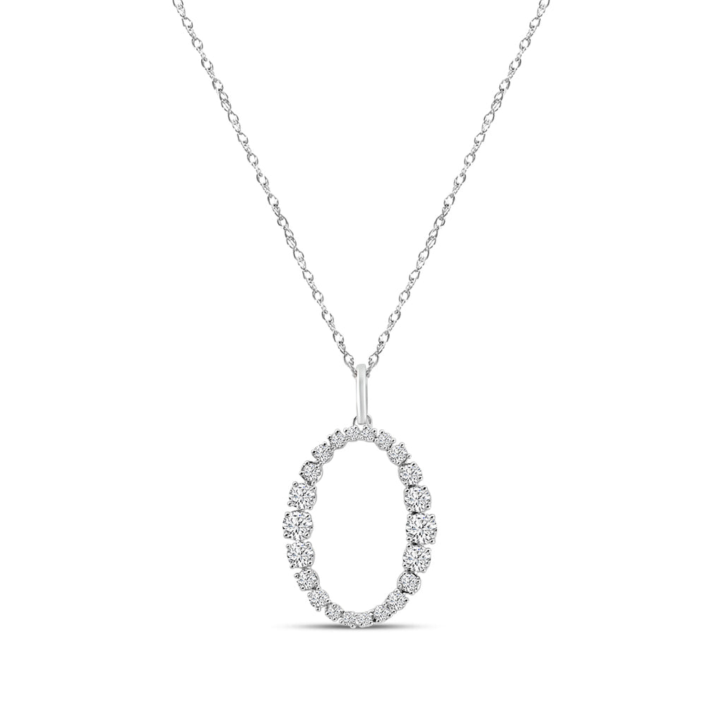 0.50 Ctw Fashion Oval Necklace