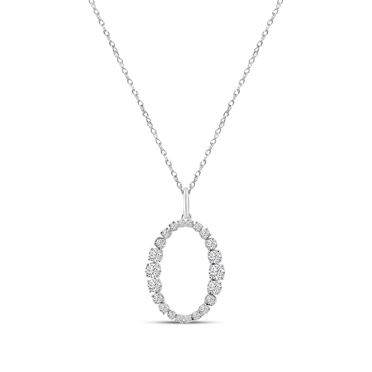0.50 Ctw Fashion Oval Necklace