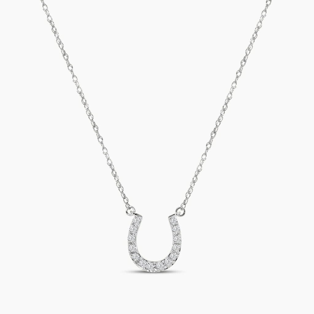 0.25 Ctw Diamond Horseshoe Necklace