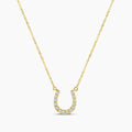 0.10 Ctw Diamond Horseshoe Necklace