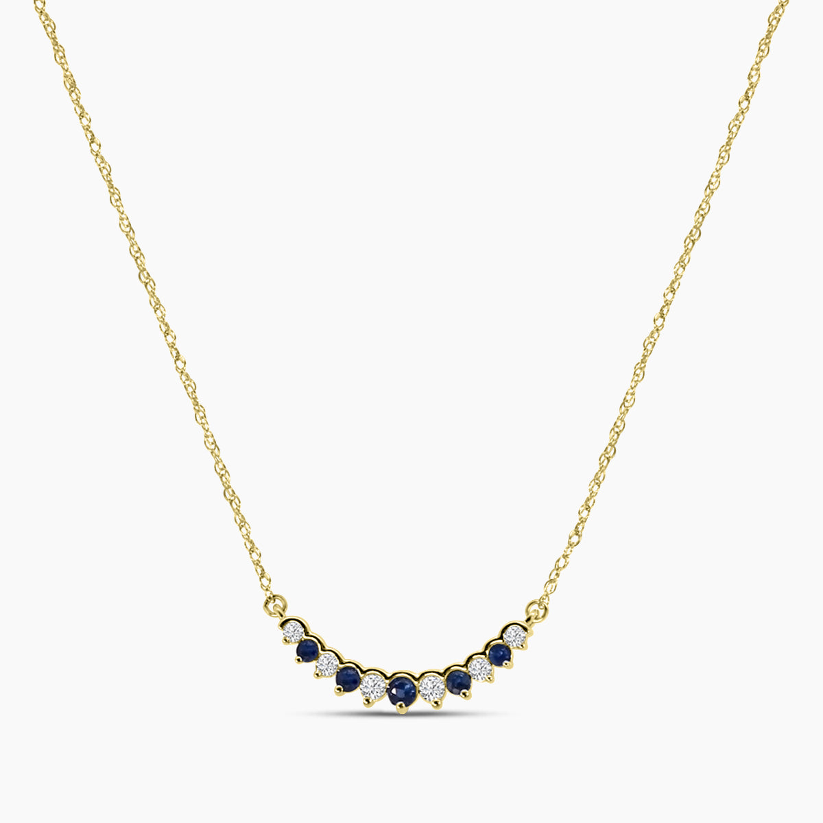 0.10 Ctw Diamond and Ruby Necklace with 0.12 Ctw Ruby