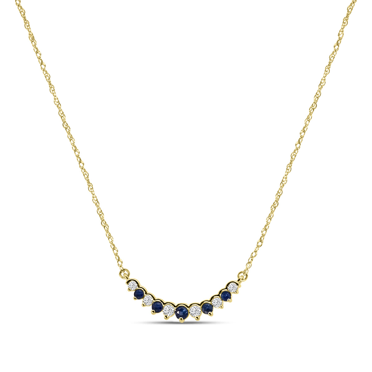 0.10 Ctw Diamond and Ruby Necklace with 0.12 Ctw Ruby