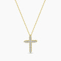 0.25 Ctw Cross Diamond Pendant with Chain