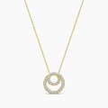 0.33 Ctw Diamond Circel Pendant with Chain