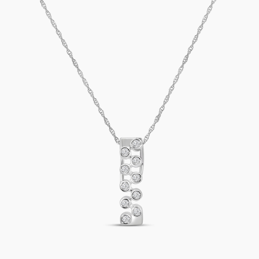 0.15 Ctw Diamond Fashion Pendant with Chain