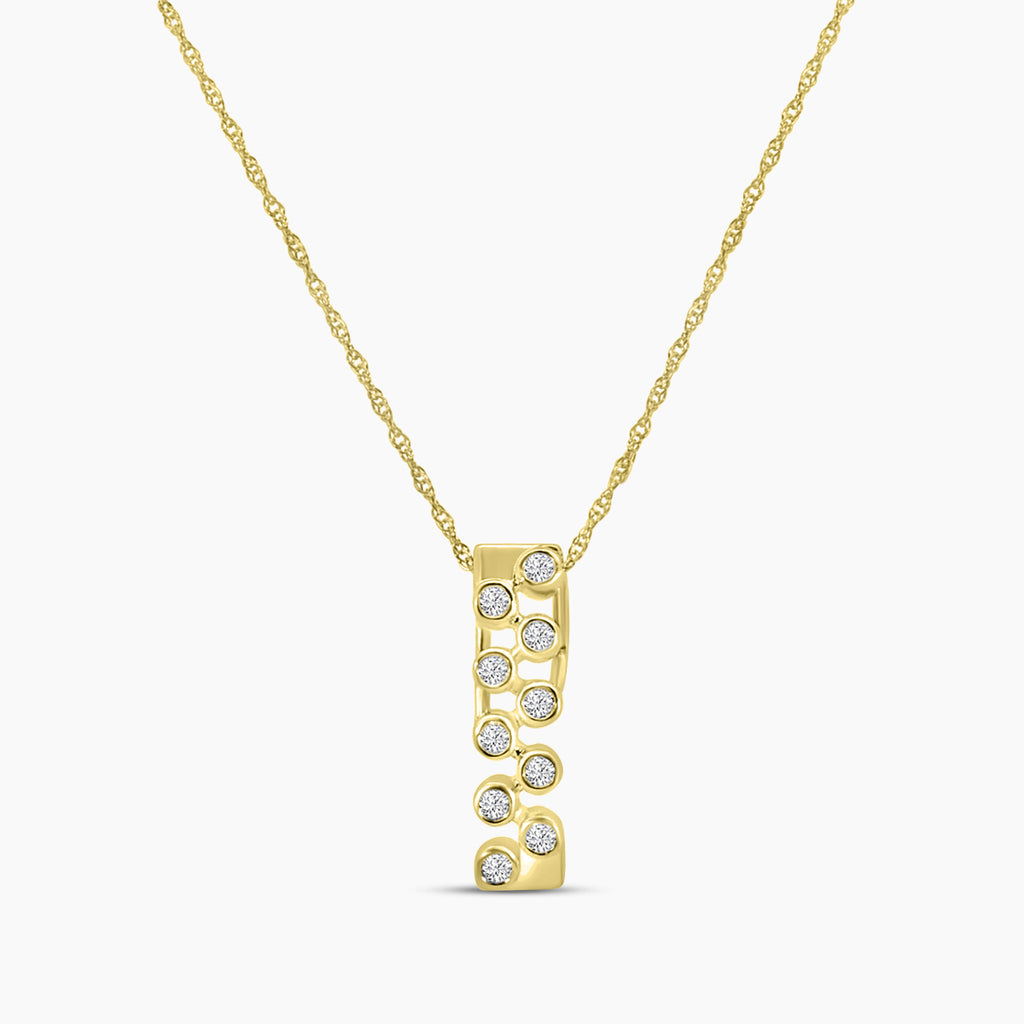 0.15 Ctw Diamond Fashion Pendant with Chain