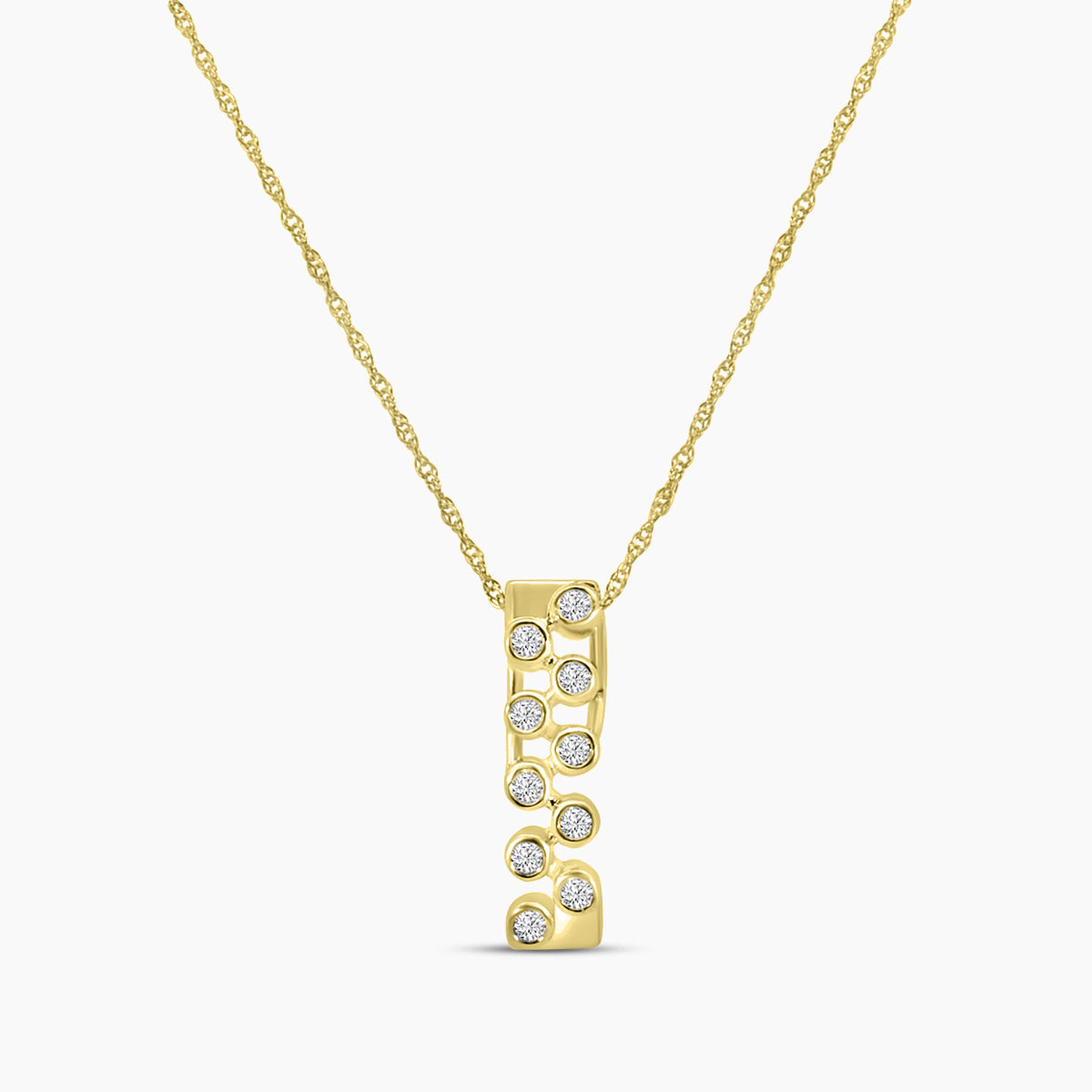 0.15 Ctw Diamond Fashion Pendant with Chain