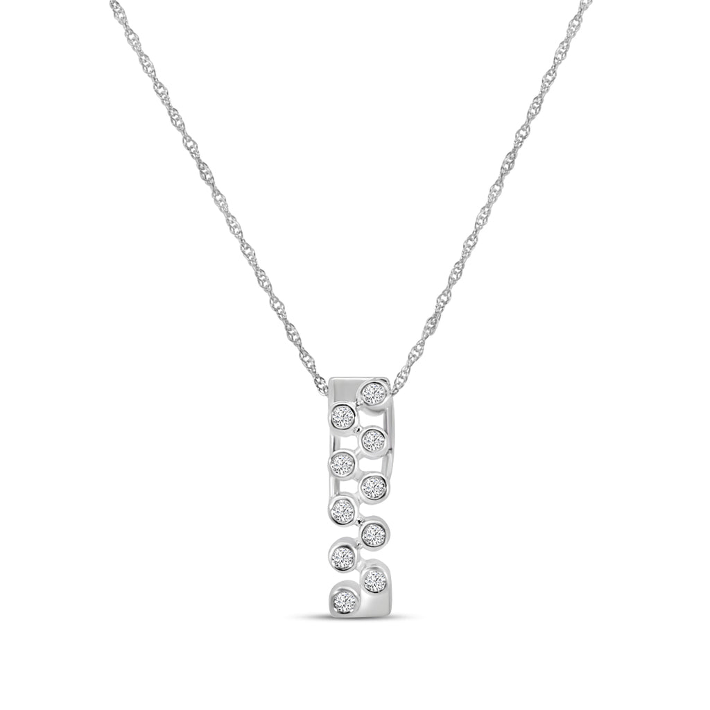 0.15 Ctw Diamond Fashion Pendant with Chain