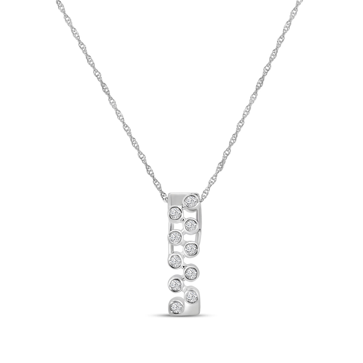 0.15 Ctw Diamond Fashion Pendant with Chain