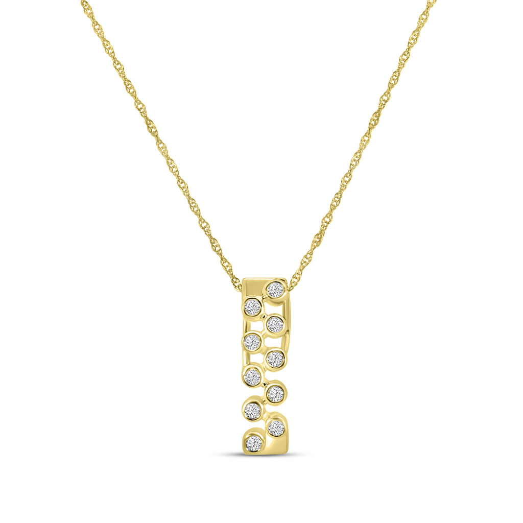 0.15 Ctw Diamond Fashion Pendant with Chain