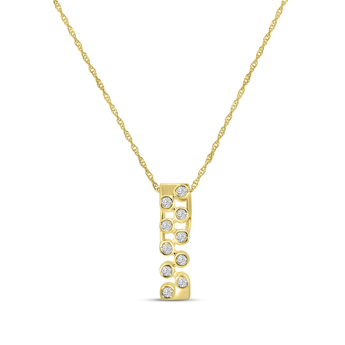 0.15 Ctw Diamond Fashion Pendant with Chain