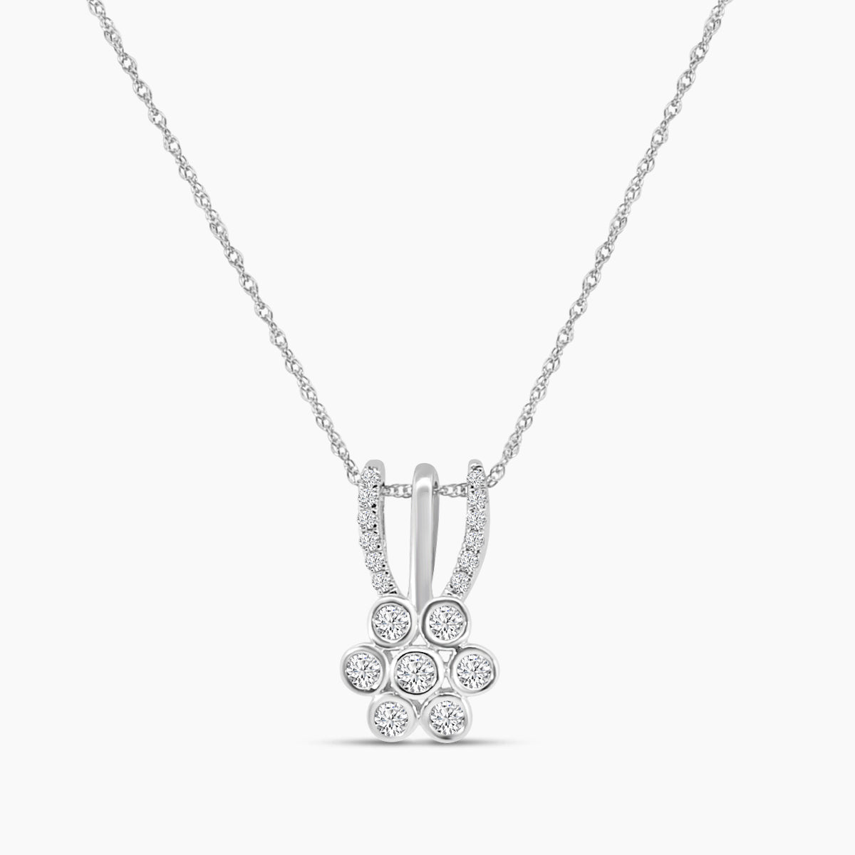 0.25 Ctw Diamond Fashion Pendant with Chain