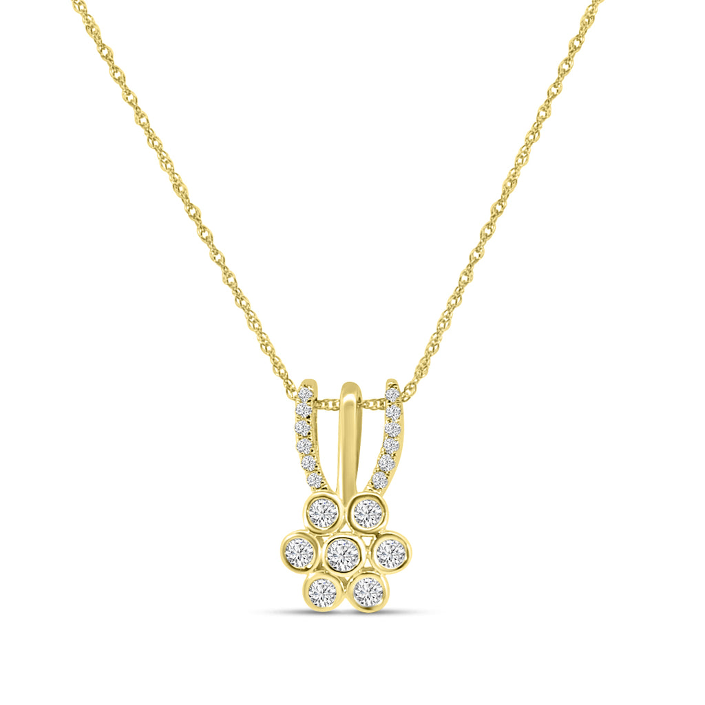 0.25 Ctw Diamond Fashion Pendant with Chain