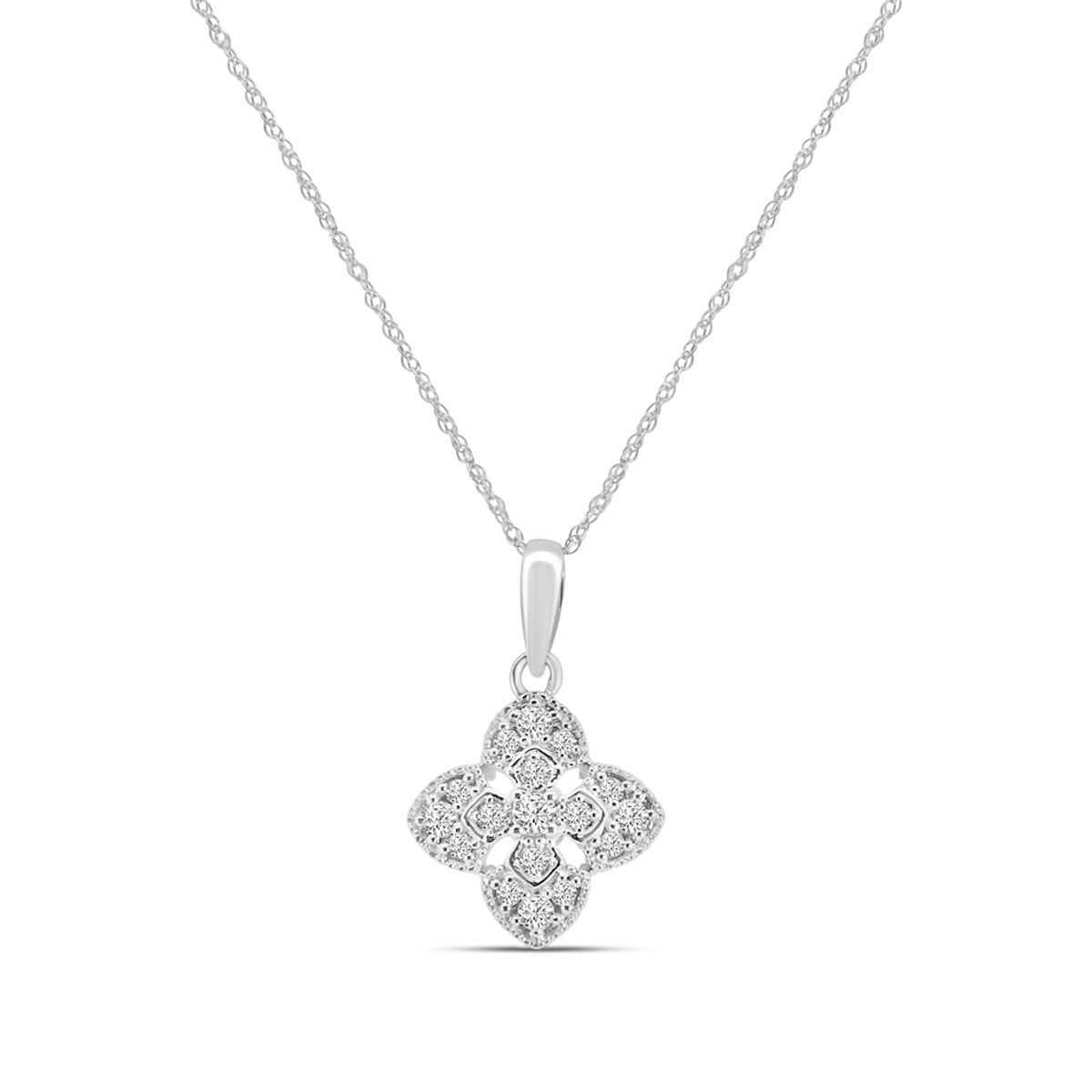 0.25 Ctw Diamond Fashion Pendant with Chain