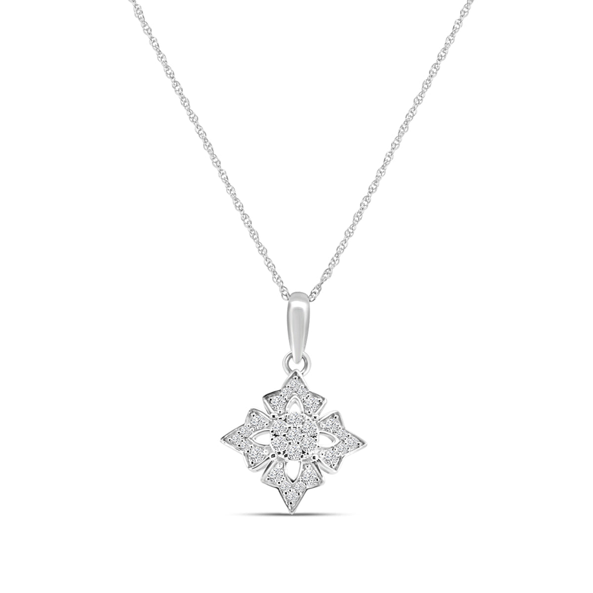 0.25 Ctw Diamond Fashion Pendant with Chain