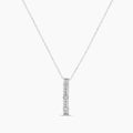 14KW 0.15 Ctw Diamond Fashion Pendant with Chain