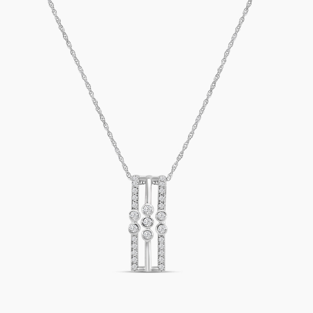 0.20 Ctw Diamond Fashion Pendant with Chain
