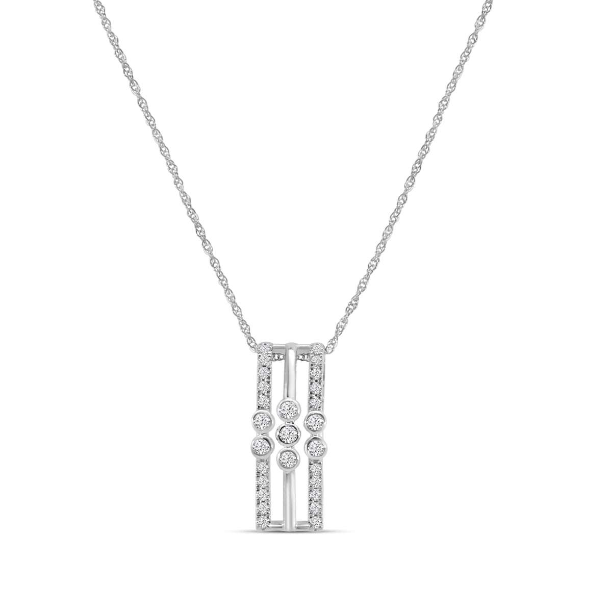 0.20 Ctw Diamond Fashion Pendant with Chain