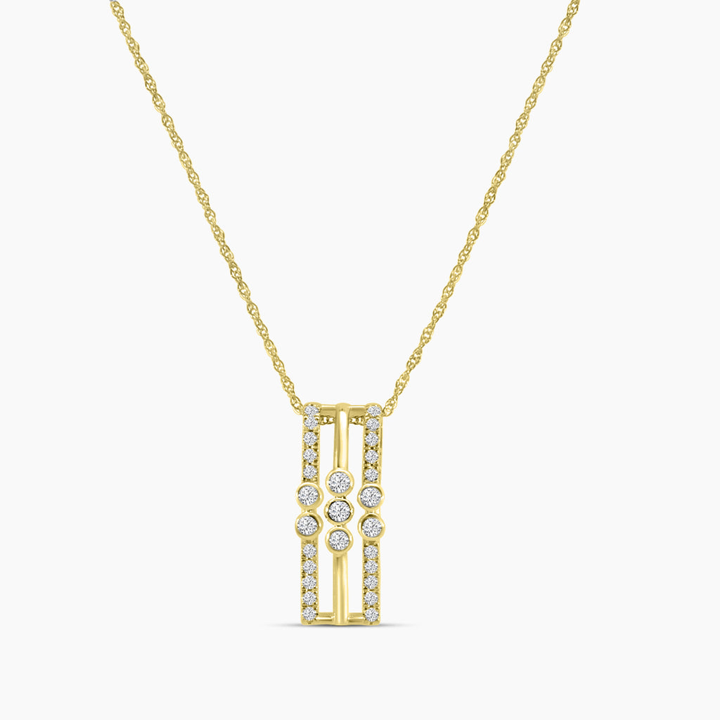 0.20 Ctw Diamond Fashion Pendant with Chain