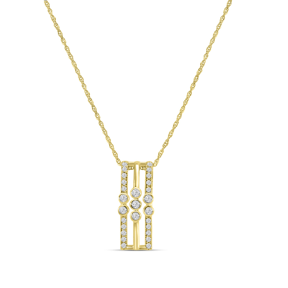 0.20 Ctw Diamond Fashion Pendant with Chain