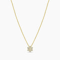 0.10 ctw DiamFlower Pendant with chain