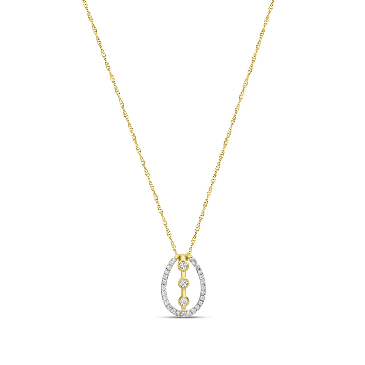 0.15 ctw Diam Fashion Pendant with chain