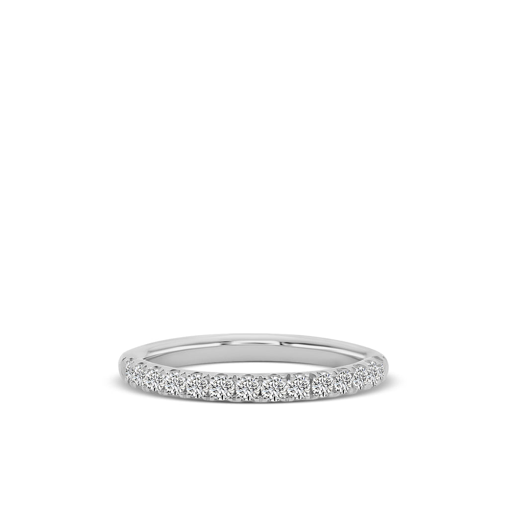 14KW 0.5 Ctw Classic Diamond Band in U-Prong Setting