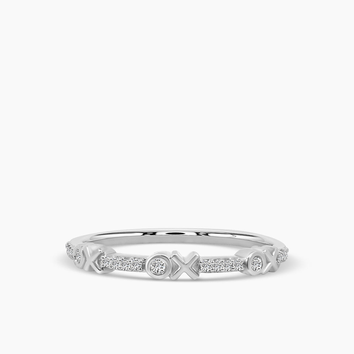 0.10 Ctw X Station Diamond Band