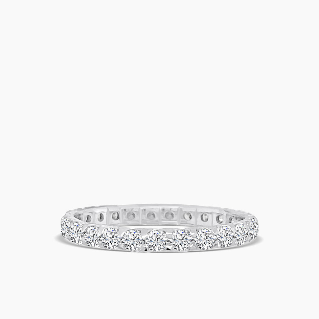 1 Ct Twt Wedding band 25 RD DIAM u Prong