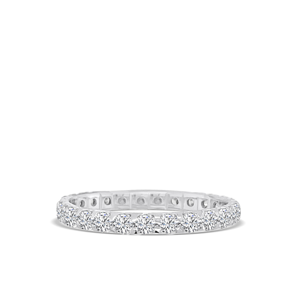1 Ct Twt Wedding band 25 RD DIAM u Prong