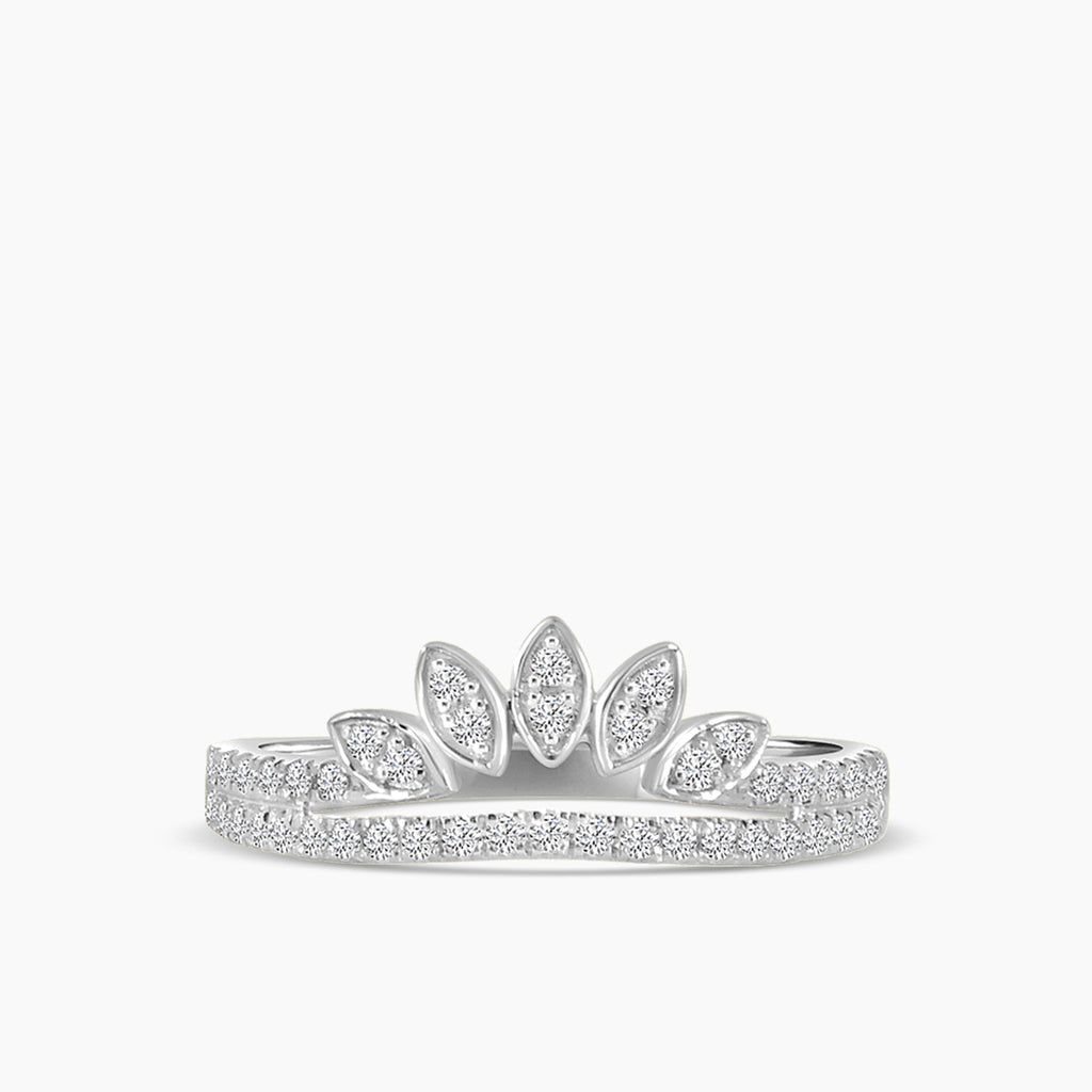 0.33 Ctw Double Tiara Diamond Band