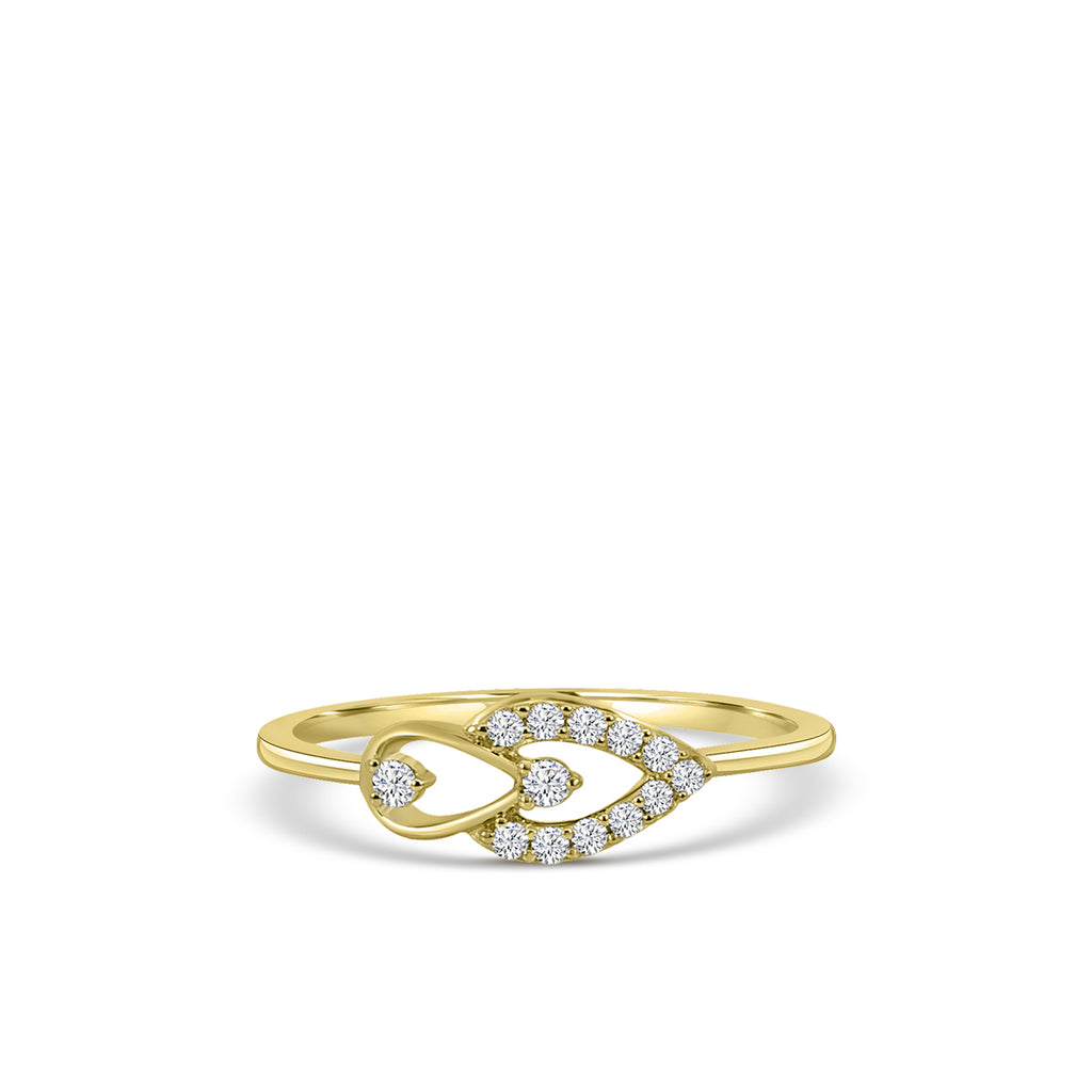 14KY 0.10 Ctw Diam Promise Ring
