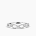 0.10 Ctw Paperclip Ring