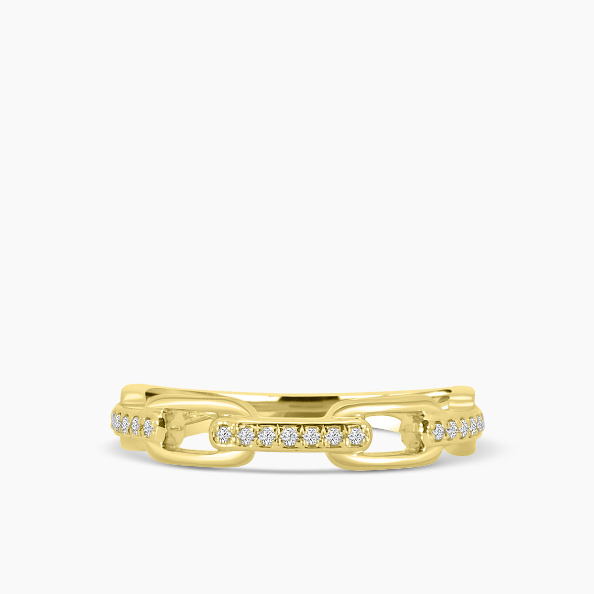 0.10 Ctw Paperclip Ring