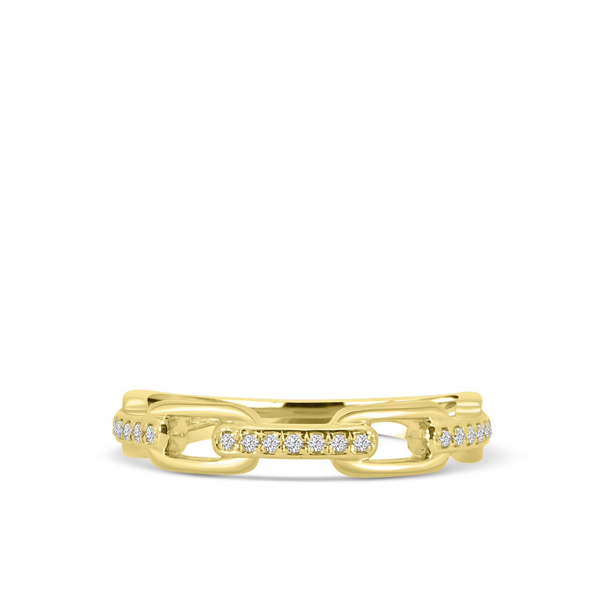 0.10 Ctw Paperclip Ring