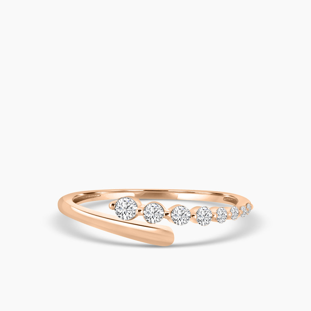 Shared Prong 0.24 Ctw Diamond Journey Fashion Ring