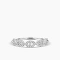 Classic 4 Prong 0.24 Ctw Diamond interlocking Oval Paperclip Ring