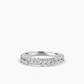 14KW Bezel Set 0.24 Ctw Diamond Two Row Fashion Ring