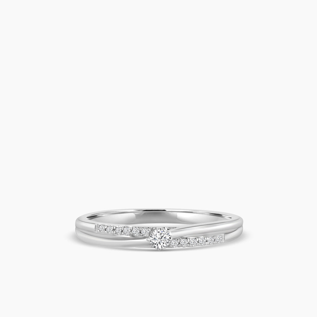 10KW Classic 4 Prong 0.12 Ctw Diamond Ring
