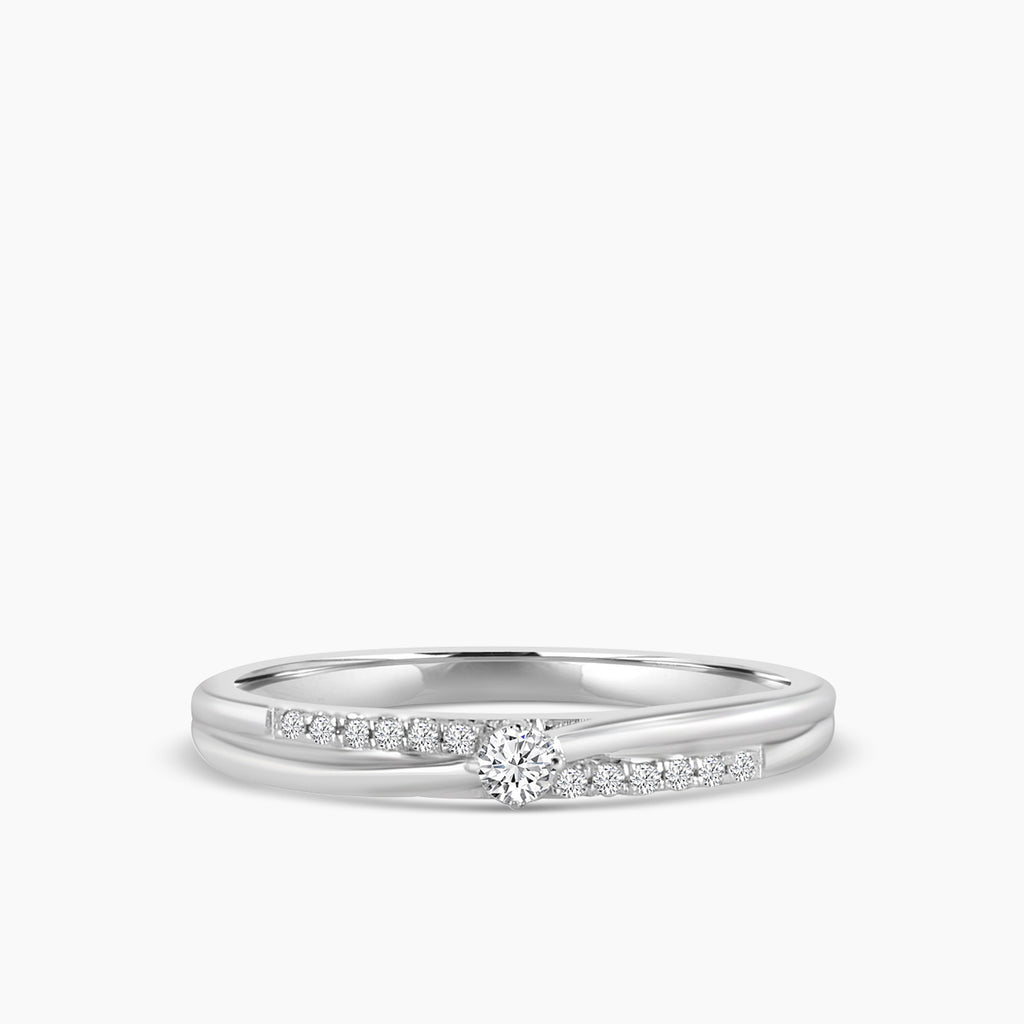 Classic 4 Prong 0.12 Ctw Diamond Ring