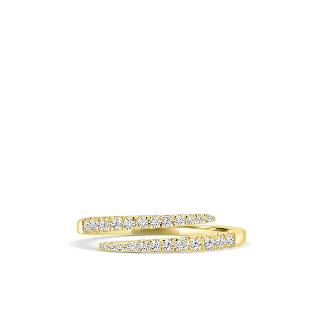14KY 0.30 Ctw Diamond Wrap Fashion Ring