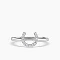 0.25 Ctw Diamond Horseshoe Ring
