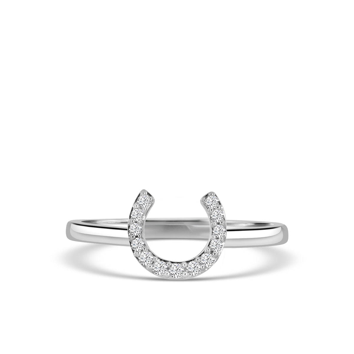 0.25 Ctw Diamond Horseshoe Ring