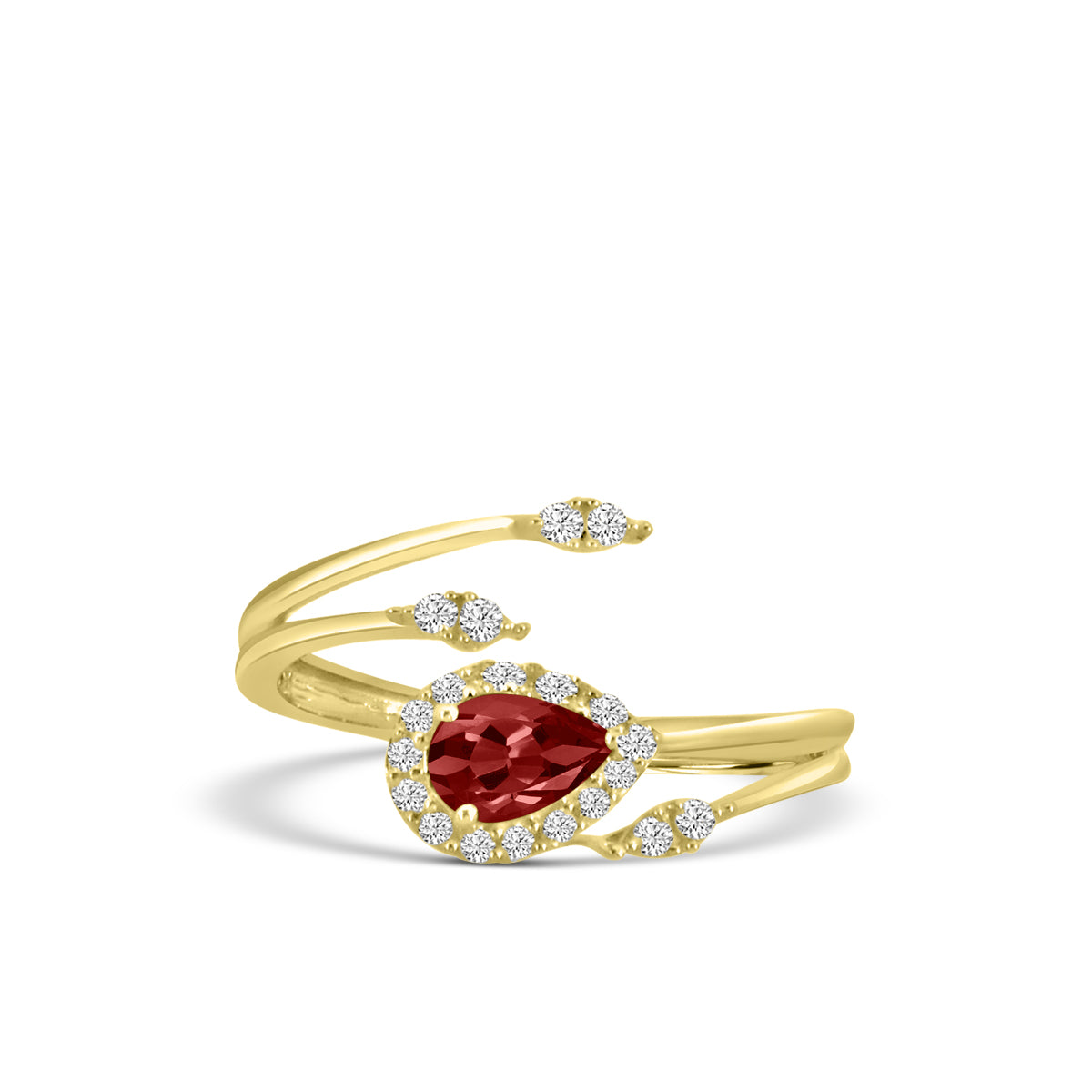 0.15 ctw Diam and Ruby Fashion Ring