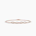 14KR 0.20 Ctw Infinity Diamond Bracelet