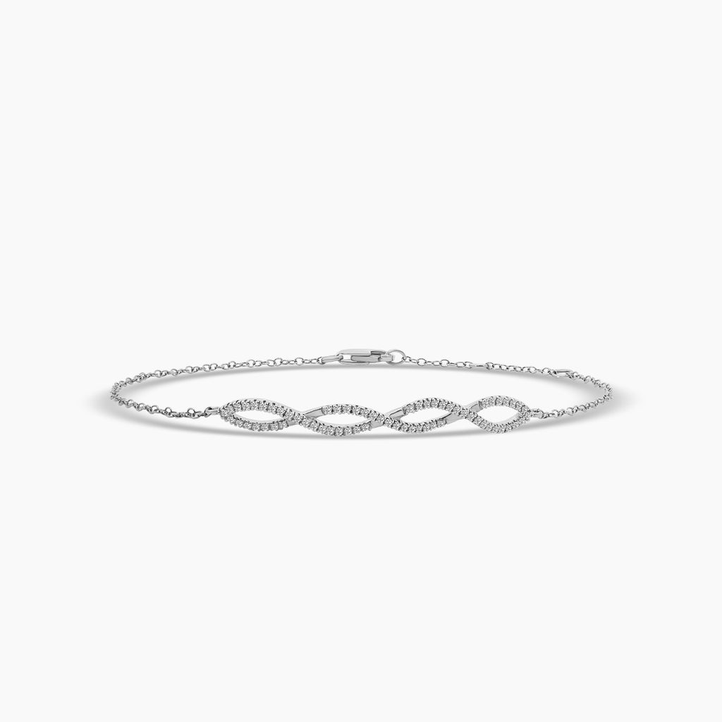 0.20 Ctw Infinity Diamond Bracelet