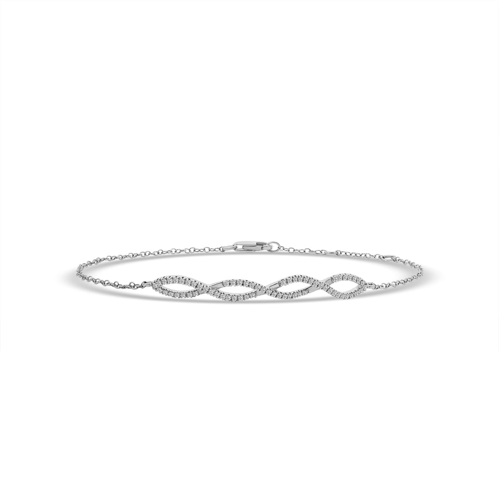 0.20 Ctw Infinity Diamond Bracelet