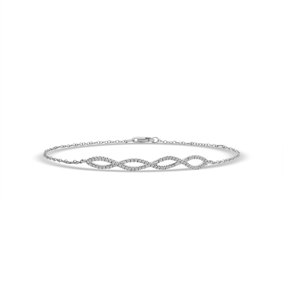 0.20 Ctw Infinity Diamond Bracelet